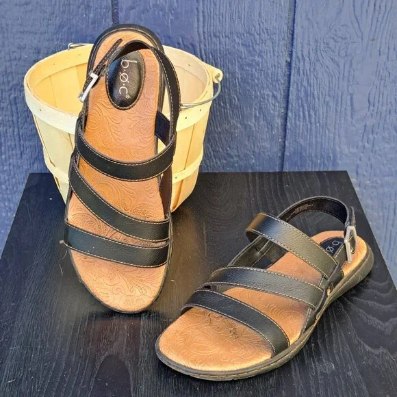 BOC Faux Leather Sandals - Picture 1 of 8